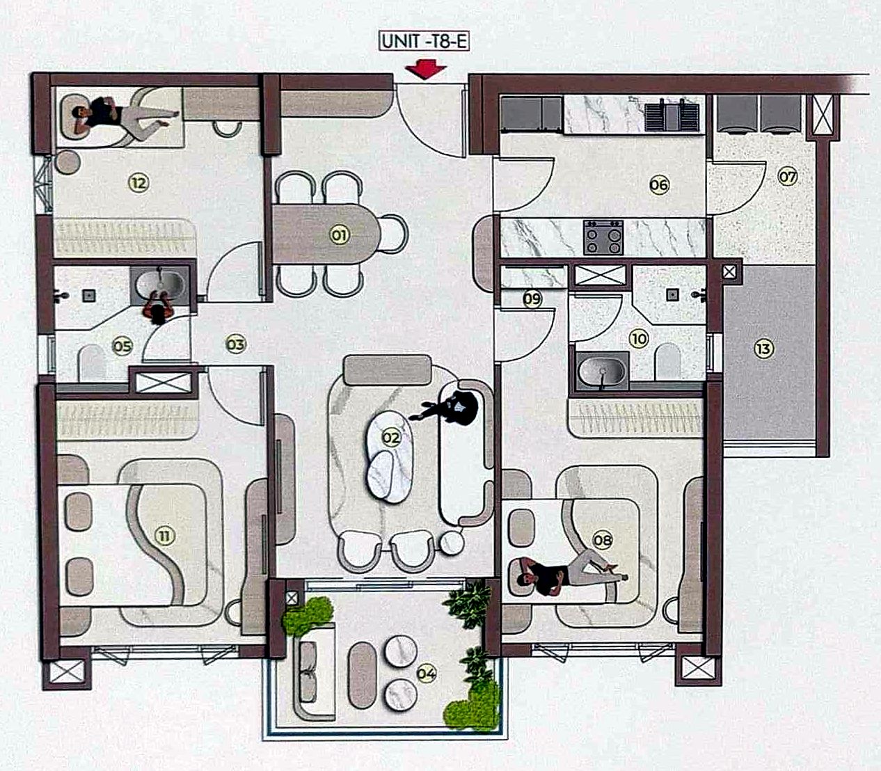 Unit floor plan